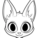 coloriage Masque Halloween pour enfant de 10 ans
