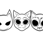 coloriage Masque Halloween à imprimer pour enfant de 6 ans