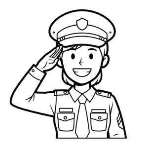 image pour coloriage Militaire updated enfant