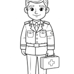 coloriage Militaire updated pour enfant de à imprimer