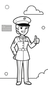 coloriage Militaire updated à imprimer gratuitement pdf