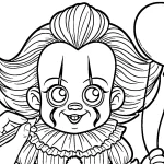 imprimer coloriage Pennywise gratuit