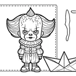 coloriage Pennywise gratuit en ligne