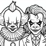 coloriage Pennywise a colorier en ligne