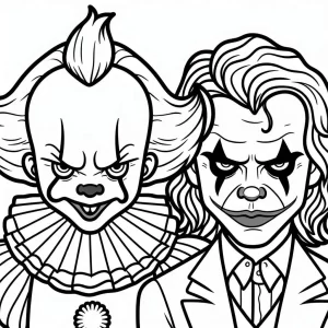 coloriage Pennywise a colorier en ligne