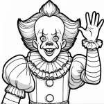 coloriage Pennywise a imprimer gratuit