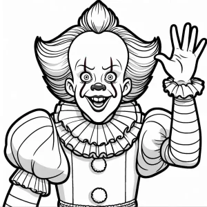 coloriage Pennywise a imprimer gratuit