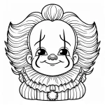 image de coloriage Pennywise pour enfant