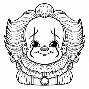 image de coloriage Pennywise pour enfant