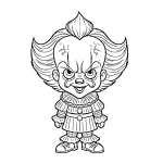 coloriage Pennywise a colorier en ligne