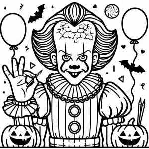 coloriage Pennywise pour enfant à imprimer