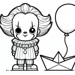 coloriage Pennywise pour enfant à imprimer