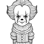 coloriage Pennywise a colorier en ligne gratuitement