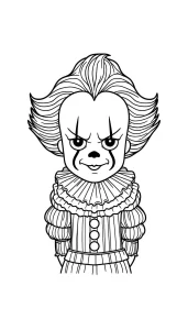 coloriage Pennywise a colorier en ligne gratuitement