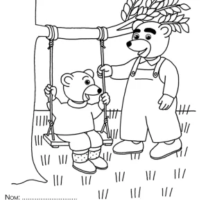 coloriage Petit Ours Brun d
