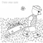 coloriage Petit Ours Brun pour enfants à imprimer