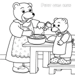 a imprimer coloriage Petit Ours Brun gratuit