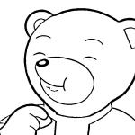 coloriage Petit Ours Brun pour enfants a imprimer