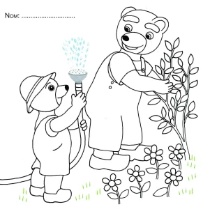coloriage Petit Ours Brun gratuit en ligne