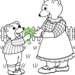 coloriage Petit Ours Brun pour enfants à télécharger