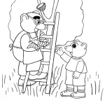 coloriage Petit Ours Brun pour enfant
