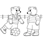 imprimer coloriage Petit Ours Brun gratuit