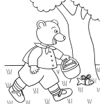 coloriage Petit Ours Brun à imprimer gratuit
