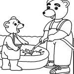 coloriage Petit Ours Brun gratuit à imprimer