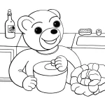 coloriage Petit Ours Brun gratuit en ligne