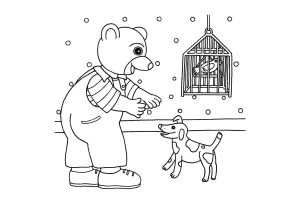 coloriage Petit Ours Brun d