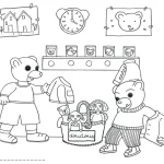 coloriage Petit Ours Brun et decoupage