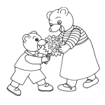 coloriage Petit Ours Brun a dessiner et imprimer