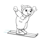 coloriage Petit Ours Brun gratuit en ligne