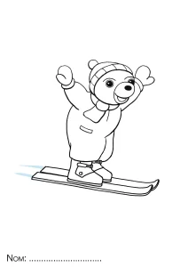 coloriage Petit Ours Brun gratuit en ligne