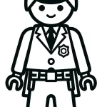 coloriage Playmobil pour enfant de 5 ans