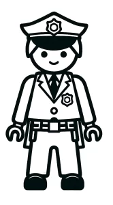 coloriage Playmobil pour enfant de 5 ans