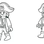 coloriage Playmobil à imprimer pour enfant de 8 ans