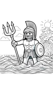 coloriage Playmobil pour enfant de 8 ans