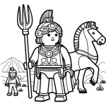 coloriage Playmobil et apprentissage