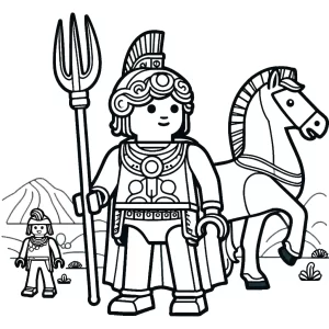 coloriage Playmobil et apprentissage