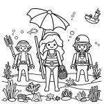 coloriage Playmobil à imprimer a4