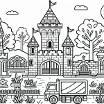 coloriage Playmobil pour enfant de 2 ans