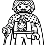 coloriage Playmobil pour enfant de 5 ans