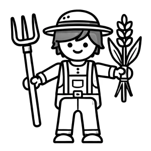 coloriage Playmobil pour enfant de 2 ans