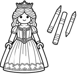 coloriage Playmobil et decoupage a imprimer gratuit
