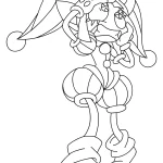 coloriage Pomni pour enfants à télécharger