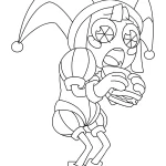 coloriage Pomni à imprimer pdf