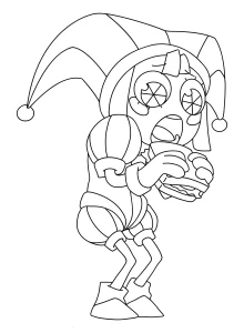 coloriage Pomni à imprimer pdf