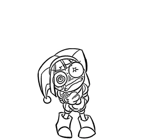a imprimer coloriage Pomni gratuit