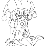 coloriage Pomni à imprimer gratuitement